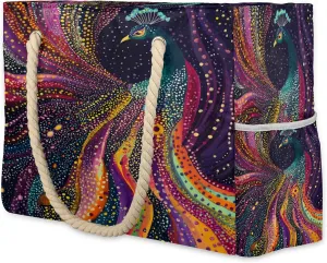 Large Tote Beach Bags for Women with Zipper Waterproof Sandproof Gym Swim Pool Grocery Travel Bag