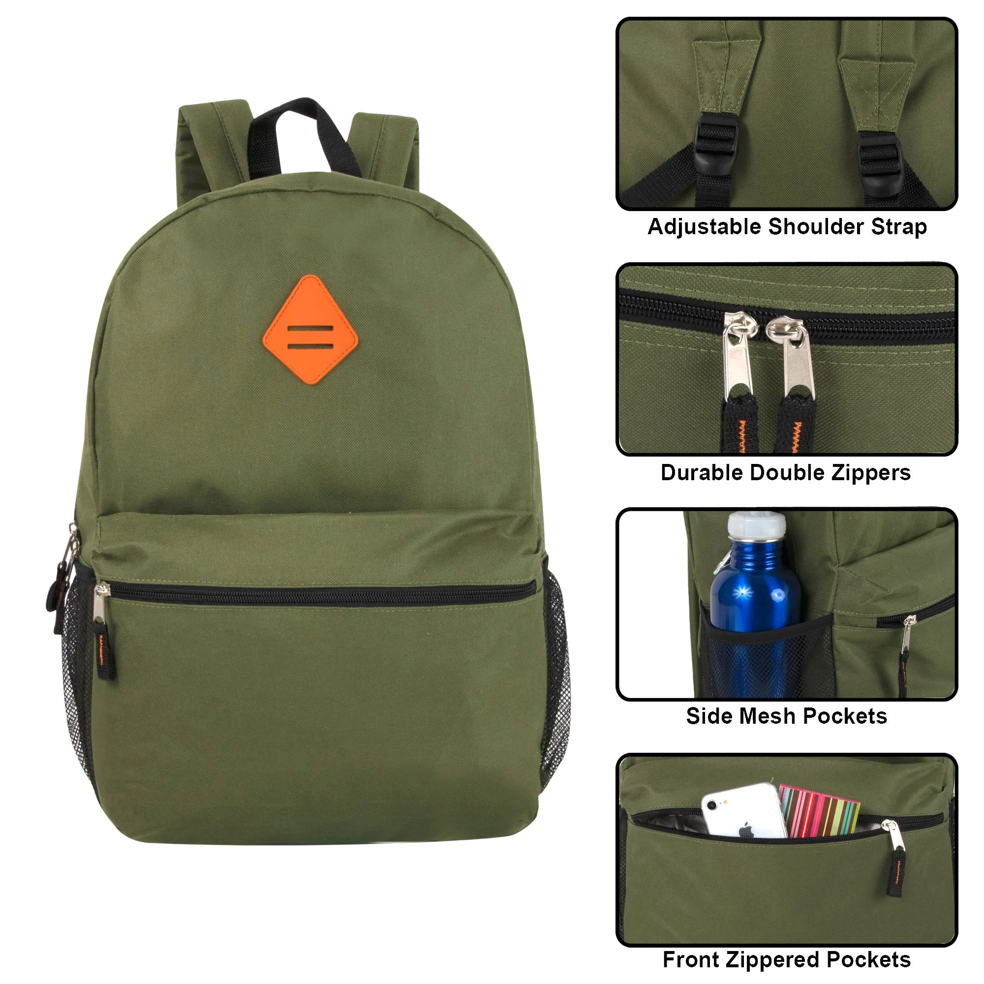 Lash Tab Backpack w Side Mesh Pockets For Boys Wholesale