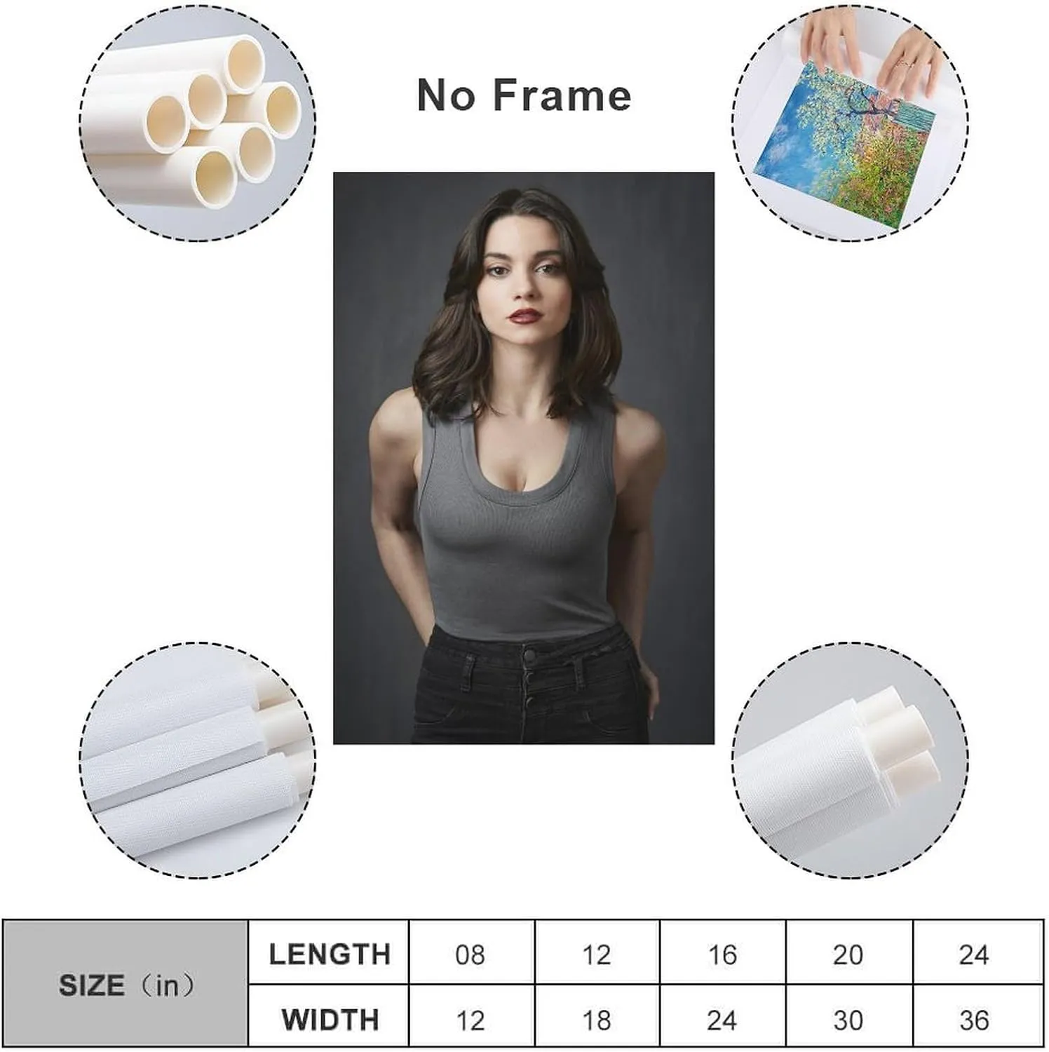 Lauren LaVera Poster (11) Gifts Canvas Painting Poster Wall Art Decorative Picture Prints Modern Decor Framed-unframed 12x18inch(30x45cm)
