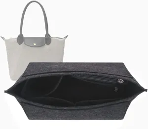 Lckaey bag organizer for longchamp insert le pliage large organizer purse insert 1028dark grey-L
