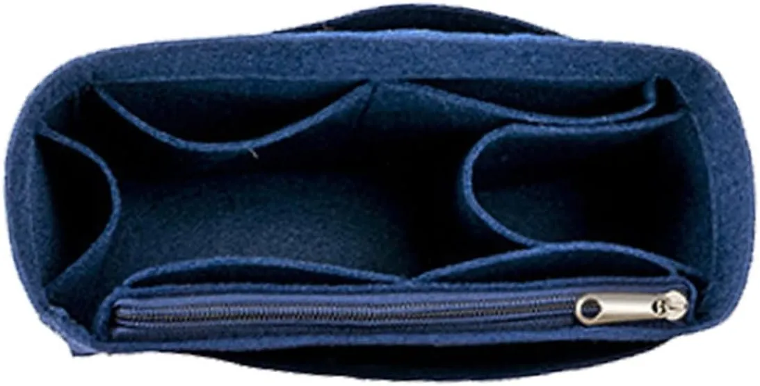 Lckaey Felt Bag Insert for Backpack, Purse Organizer - Blue