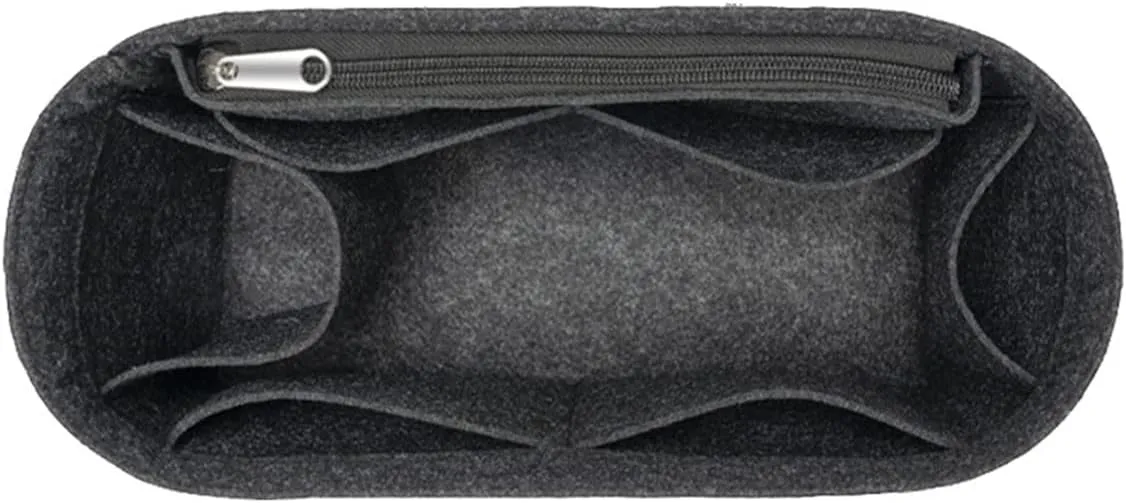 Lckaey Felt Bag Organizer for Backpack, Purse - Plage Insert - Grey