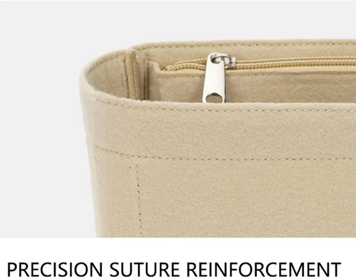 Lckaey Purse Organizer insert for Handbag Kelly 25 organizer1011Beige-S