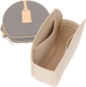 Lckaey round bag organizer insert-for round bag Applicable to old flower soft bag Kuqi Round bag Purse Organizer2078-khaki-L