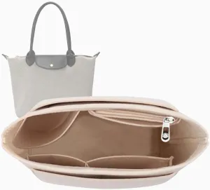 Lckaey tote bag Organizer Insert for le pliage purse insert Large handbag inserts large tote bag organizer insert 1032beige-L