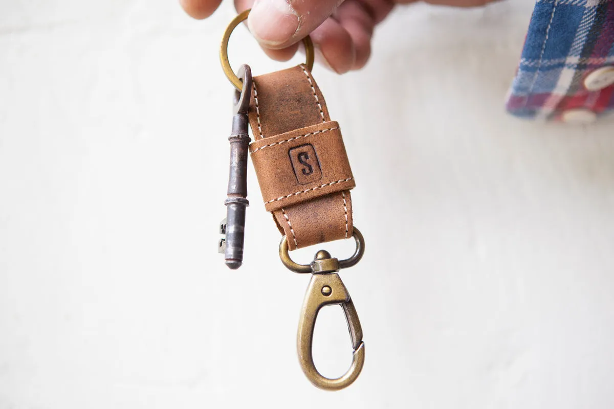 Leather Keyring Clip