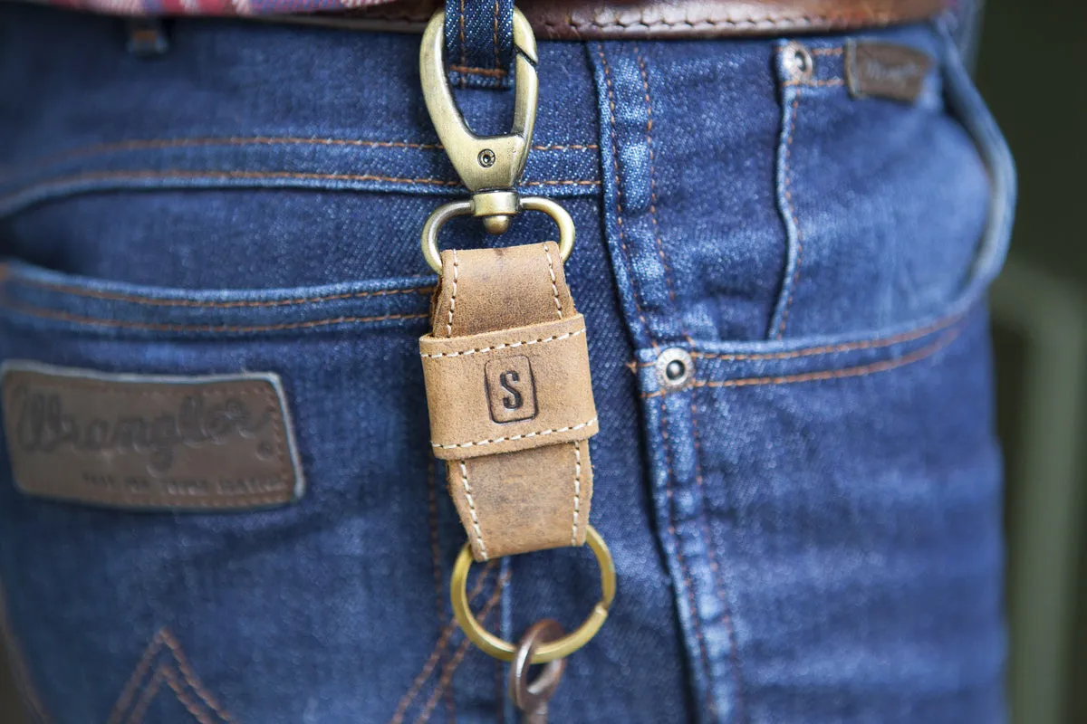 Leather Keyring Clip