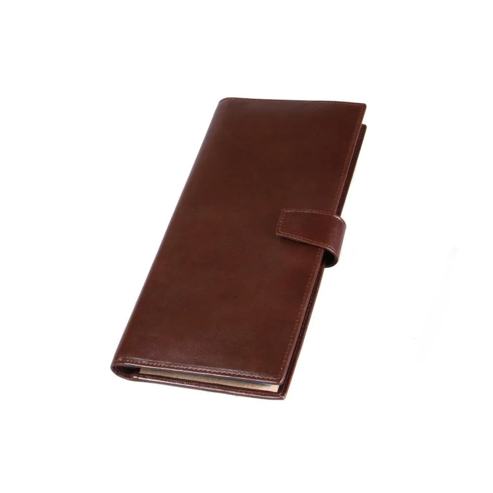 Leather Multiple Business Card Wallet - Brown