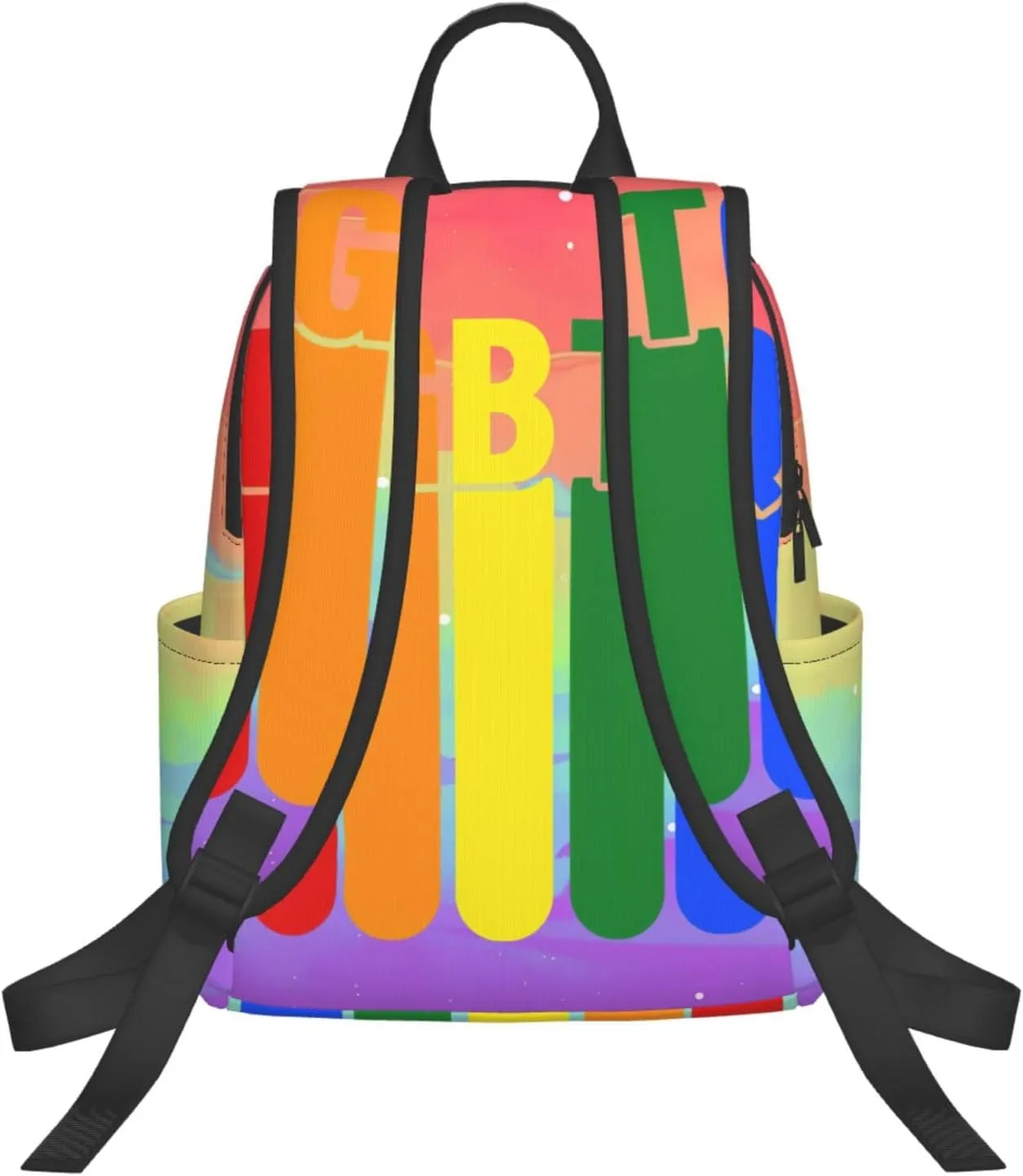 LGBTQ Rainbow Gay Pride LGBT Travel Laptop Backpack Casual Backpacks Double Shoulder Daypack Notebook Rucksack Work Bags Sports Bag for Hiking Camping Beach
