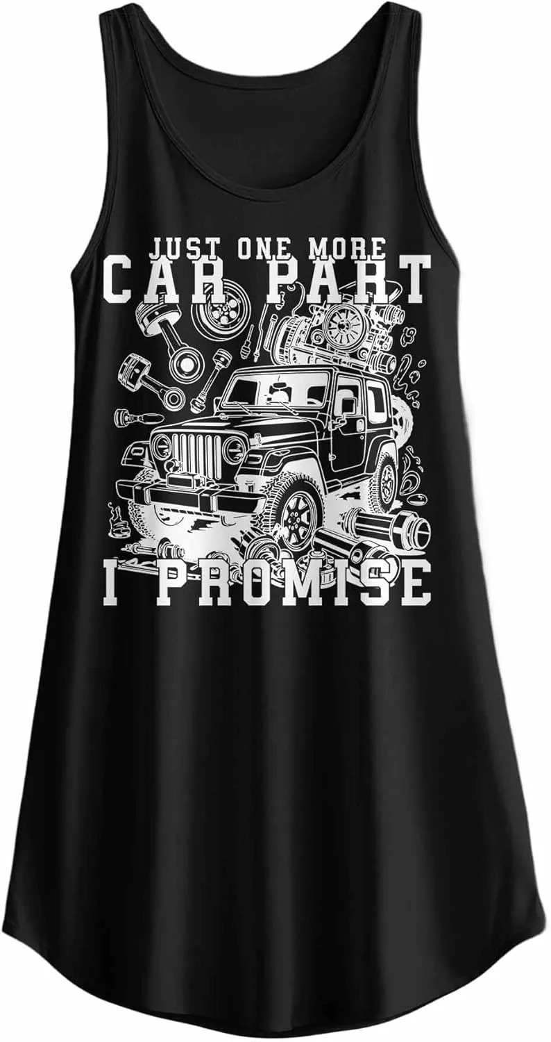 Libaoge Nightgowns for Women Just One More Car Part I Promise Sleeveless Sleepwear Women's Nightgowns & Sleepshirts S-4XL