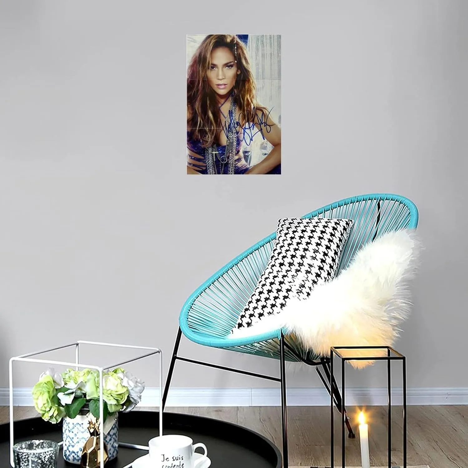 LIFCOZY Jennifer Lopez (3) Canvas Poster Wall Art Decor Print Picture Paintings for Living Room Bedroom Decoration Unframe-style 16x24inch(40x60cm)