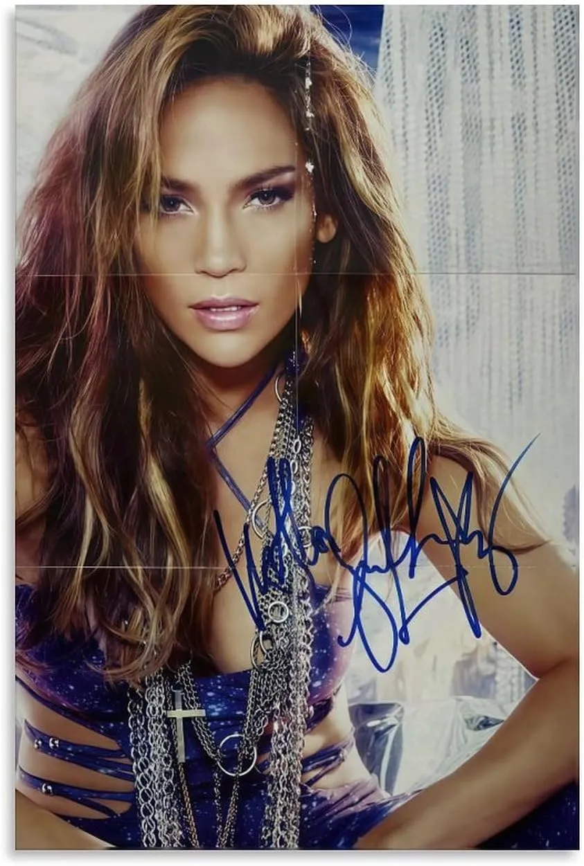LIFCOZY Jennifer Lopez (3) Canvas Poster Wall Art Decor Print Picture Paintings for Living Room Bedroom Decoration Unframe-style 16x24inch(40x60cm)