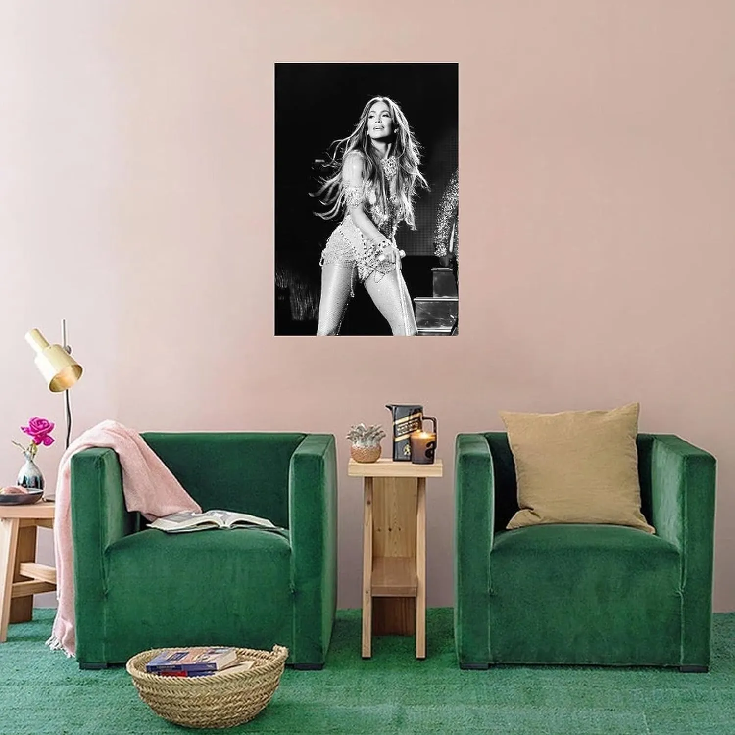 LIFCOZY Jennifer Lopez (8) Canvas Poster Wall Art Decor Print Picture Paintings for Living Room Bedroom Decoration Unframe-style 16x24inch(40x60cm)