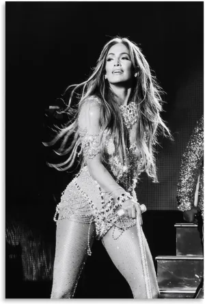 LIFCOZY Jennifer Lopez (8) Canvas Poster Wall Art Decor Print Picture Paintings for Living Room Bedroom Decoration Unframe-style 16x24inch(40x60cm)
