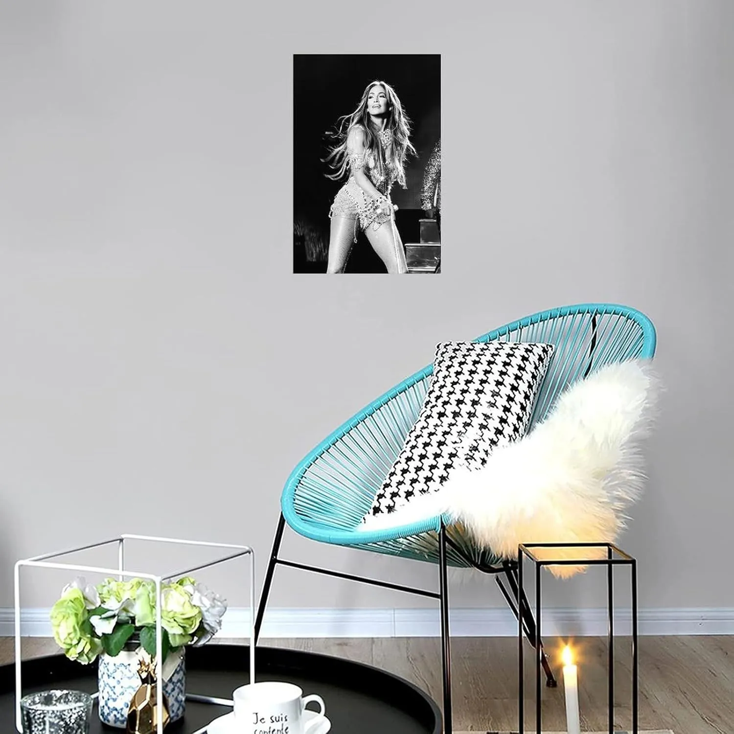 LIFCOZY Jennifer Lopez (8) Canvas Poster Wall Art Decor Print Picture Paintings for Living Room Bedroom Decoration Unframe-style 16x24inch(40x60cm)