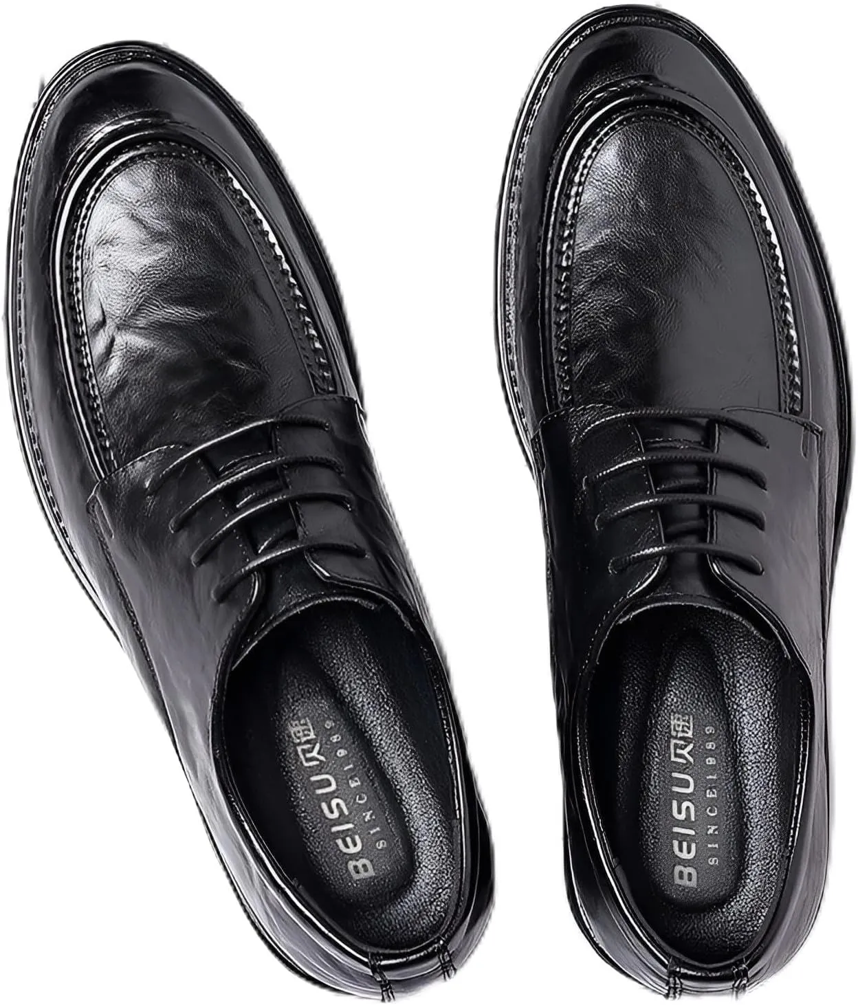 lilaBelle]Comfortable Men's Business Casual Shoes, Stylish Hand-Grab Texture for Every Occasion【Men's Leather Shoes】【Fashionable Business Footwear】