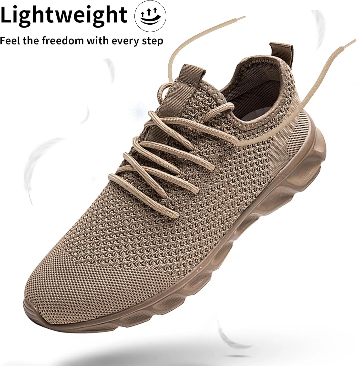 Linenghs Mens Running Shoes Tennis Gym Sneakers Casual Slip On Walking Lightweight Athletic Workout Breathable Fashion Sports Shoes