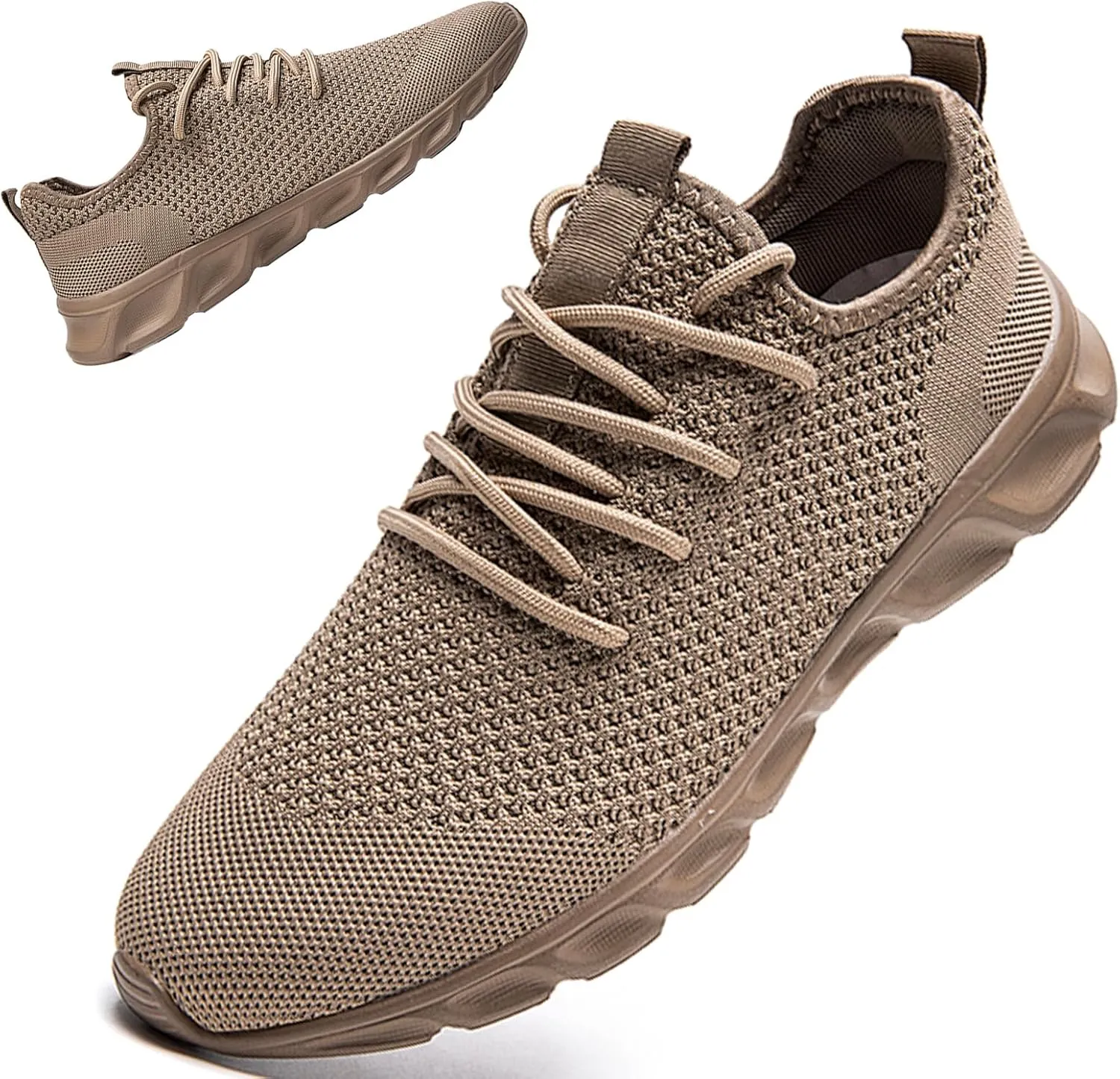 Linenghs Mens Running Shoes Tennis Gym Sneakers Casual Slip On Walking Lightweight Athletic Workout Breathable Fashion Sports Shoes