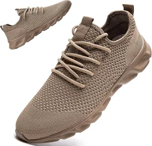 Linenghs Mens Running Shoes Tennis Gym Sneakers Casual Slip On Walking Lightweight Athletic Workout Breathable Fashion Sports Shoes
