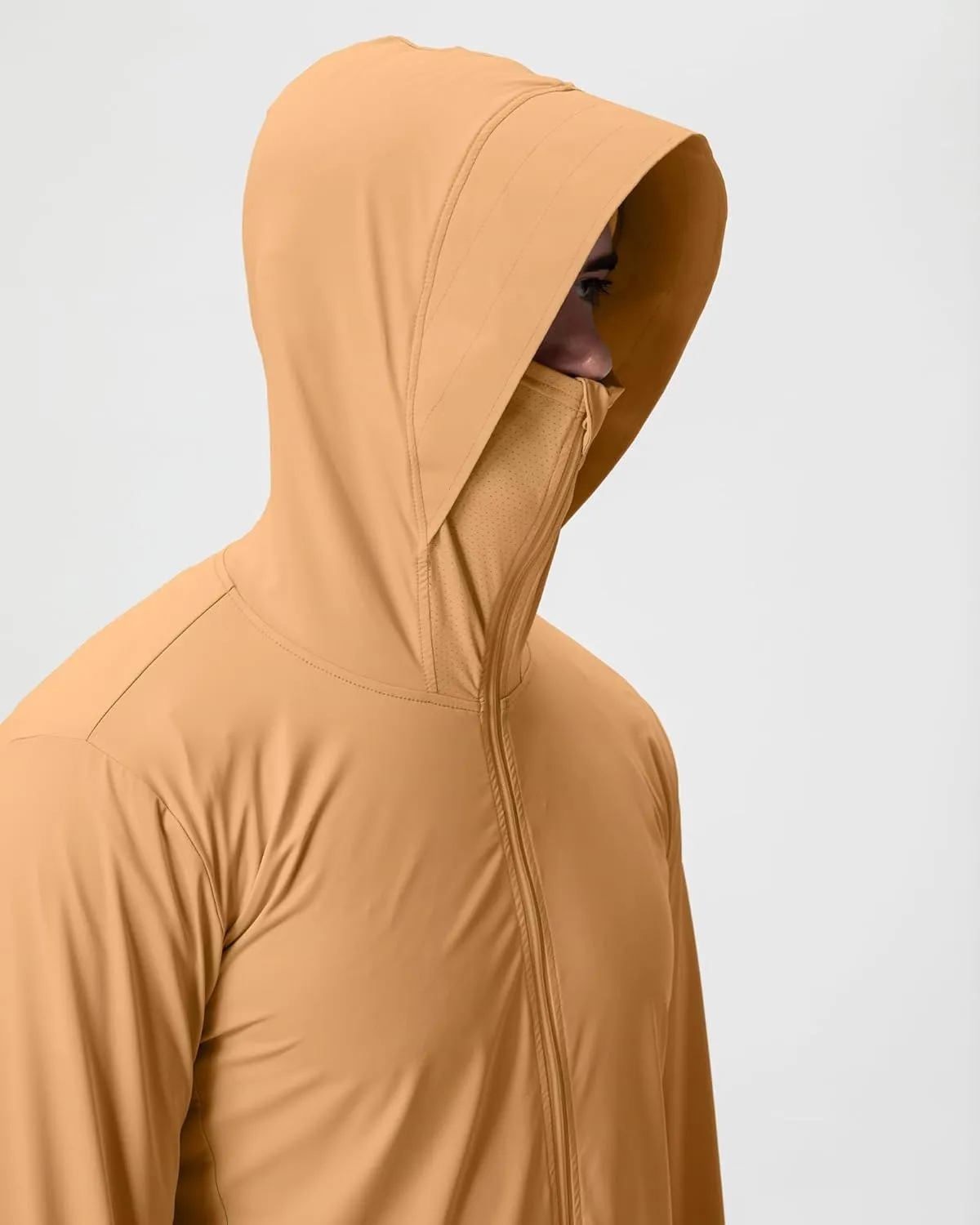 Locachy Men's UPF 50  Sun Protection Jacket Hooded Lightweight Full Zip Long Sleeve Cooling Hiking Fishing Performance Shirts