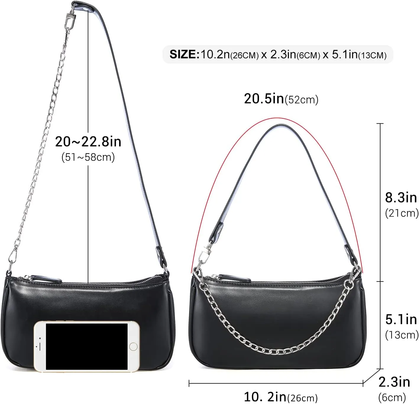 Loiral Small Purse for Women, Retro Classic Tote HandBag Shoulder Bags Clutch Purse