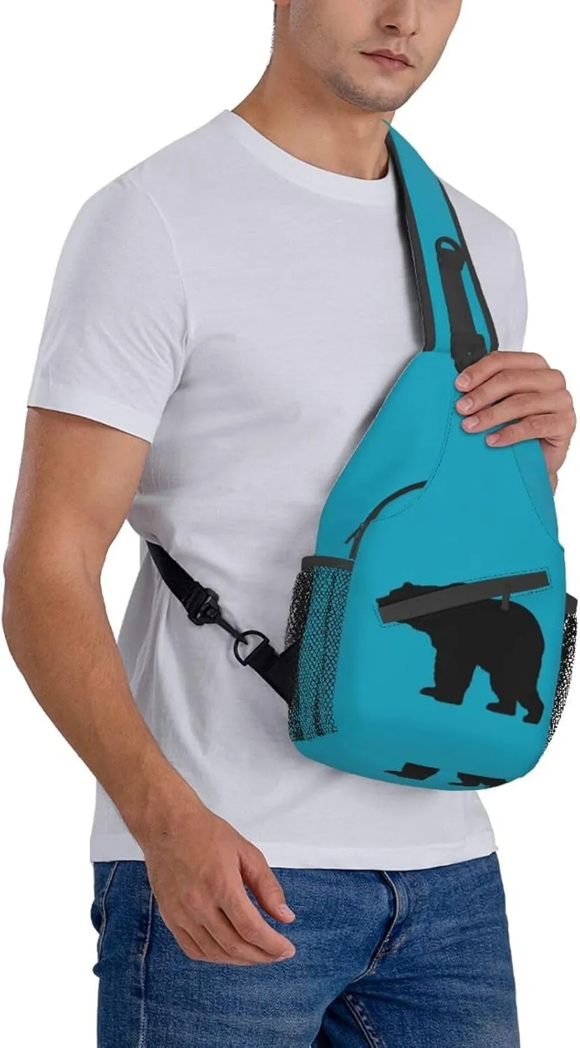 Lollipop Crossbody Sling Backpack Sling Bag Travel Hiking Chest Bag Daypack For Women Men