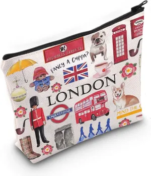 London Makeup Bag London Travel Gift London Trip Gift for Her London Vacation Gift (London)