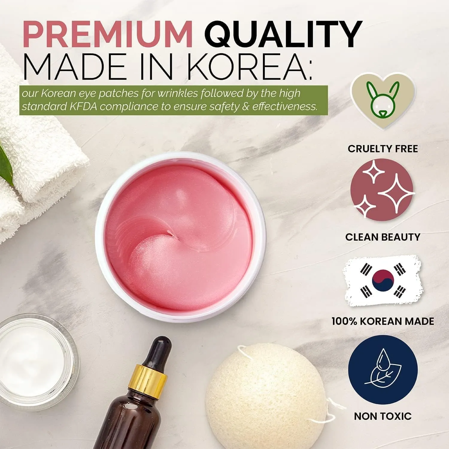 Look at Me Korean Skin Care Panda Hydro-Gel Eye Treatment Mask | Under Eye Patches, Anti-Wrinkle, Under Eye Bags Treatment, Eye Mask for Puffy Eyes | 10 Pairs (Pack of 1)