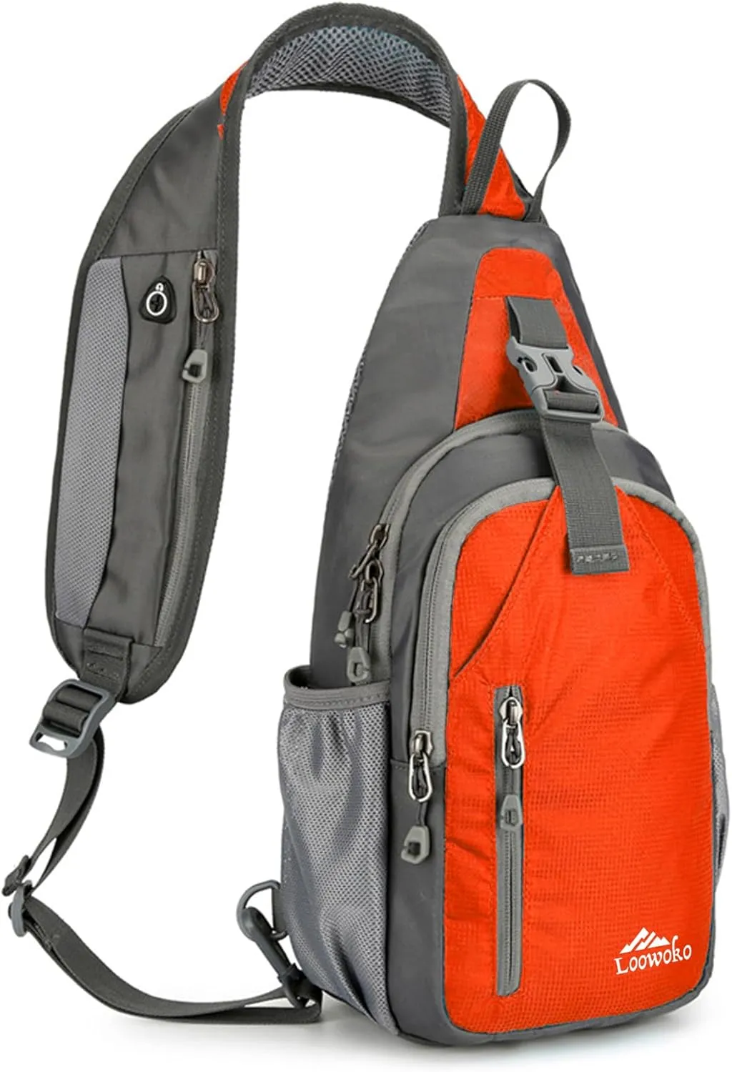 Loowoko Crossbody Sling Bag, Men & Women Small Chest Bags Over the Shoulder, One Strap, 5 Liter