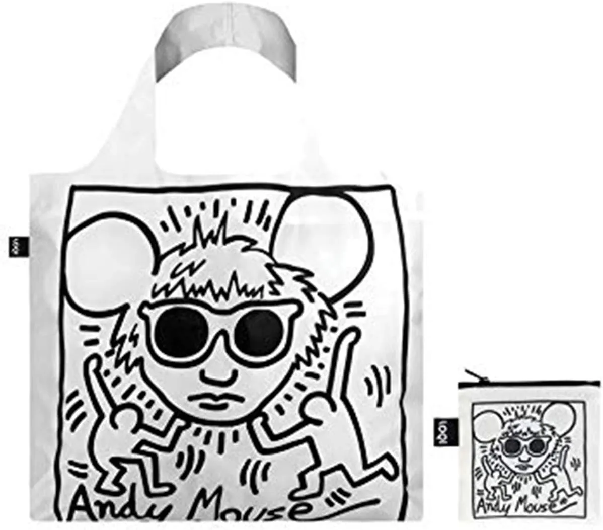 LOQI Museum KH Andy Mouse Reusable Shopping Bag