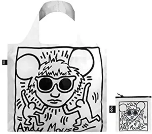 LOQI Museum KH Andy Mouse Reusable Shopping Bag