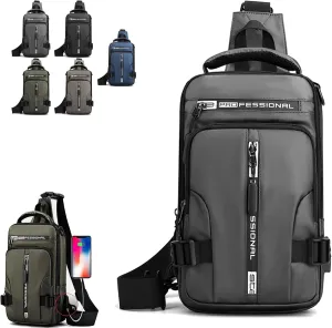 Luckyabow waterproof crossbody bag,waterproof sling bag,for men women,for hiking,walking