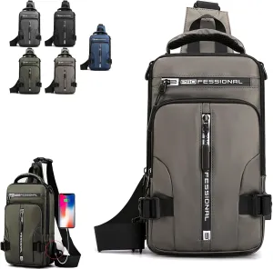 Luckyabow waterproof crossbody bag,waterproof sling bag,for men women,for hiking,walking