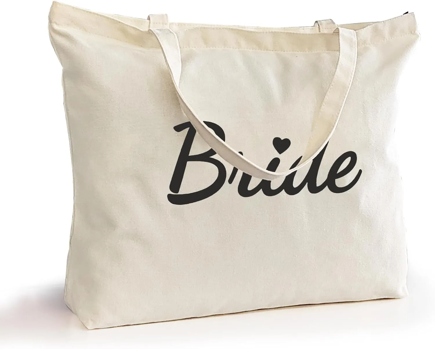 Lutto Canvas Bag with Zip Pocke - Wedding Engagement Bachelorette Birthday Mothers Day Gifts for Women
