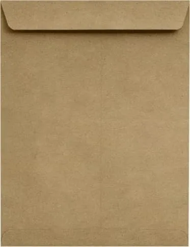 LUXPaper 10 x 13 Open End Envelopes | Peel & Press | Grocery Bag Brown | 70lb. Text | 500 Qty