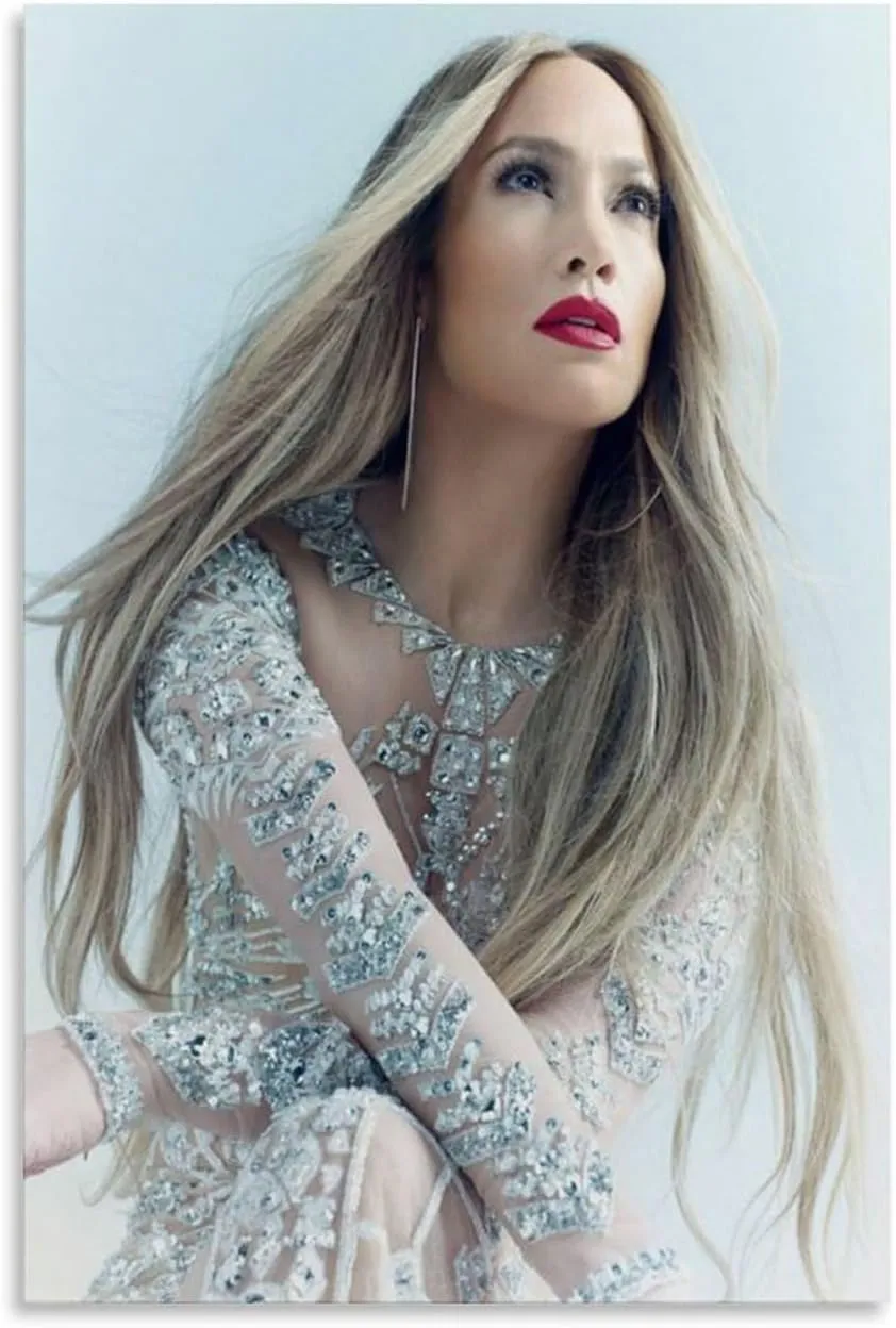 LXLCFHTD Jennifer Lopez (9) Canvas Poster Wall Art Decor Print Picture Paintings for Living Room Bedroom Decoration Unframe-style 16x24inch(40x60cm)