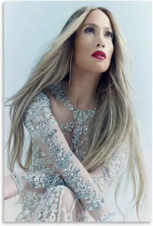 LXLCFHTD Jennifer Lopez (9) Canvas Poster Wall Art Decor Print Picture Paintings for Living Room Bedroom Decoration Unframe-style 16x24inch(40x60cm)