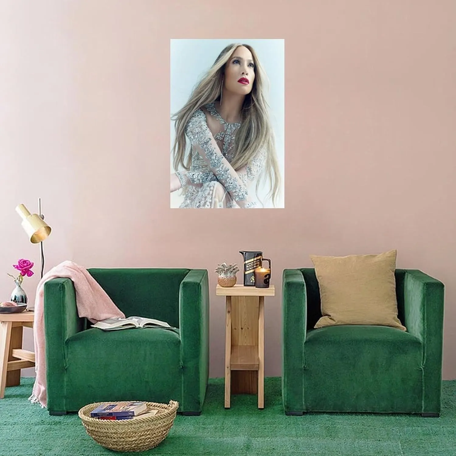 LXLCFHTD Jennifer Lopez (9) Canvas Poster Wall Art Decor Print Picture Paintings for Living Room Bedroom Decoration Unframe-style 16x24inch(40x60cm)