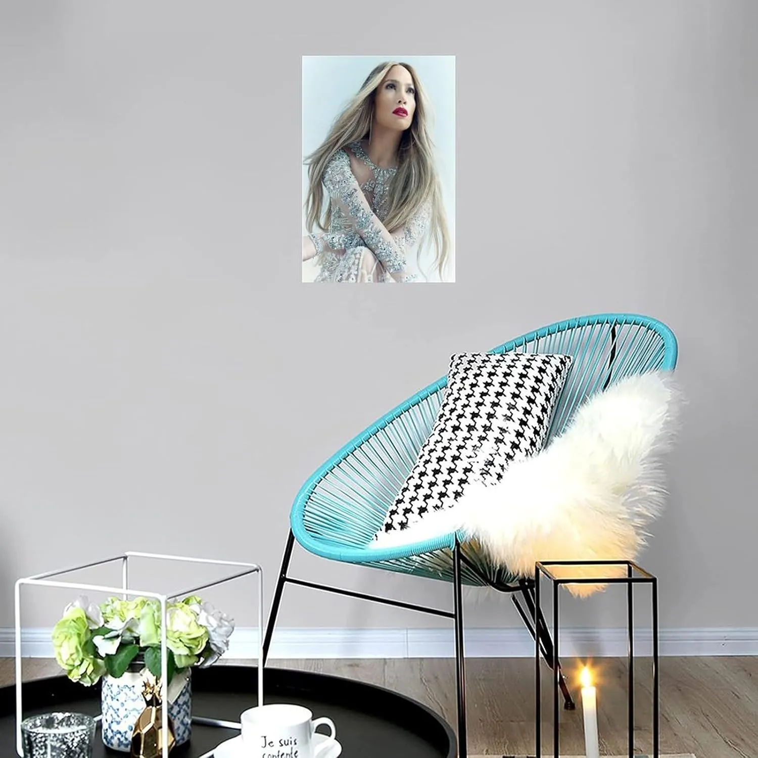 LXLCFHTD Jennifer Lopez (9) Canvas Poster Wall Art Decor Print Picture Paintings for Living Room Bedroom Decoration Unframe-style 16x24inch(40x60cm)