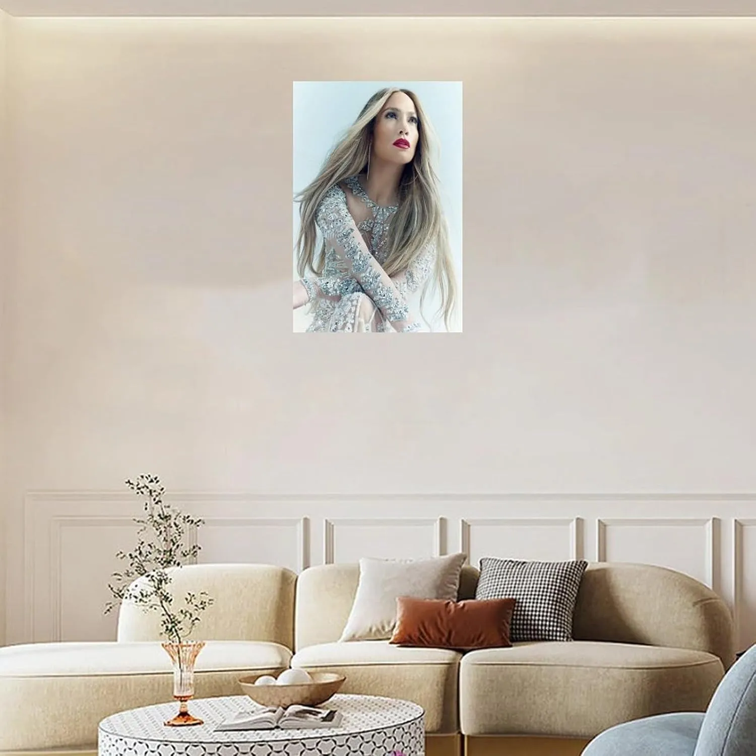 LXLCFHTD Jennifer Lopez (9) Canvas Poster Wall Art Decor Print Picture Paintings for Living Room Bedroom Decoration Unframe-style 16x24inch(40x60cm)