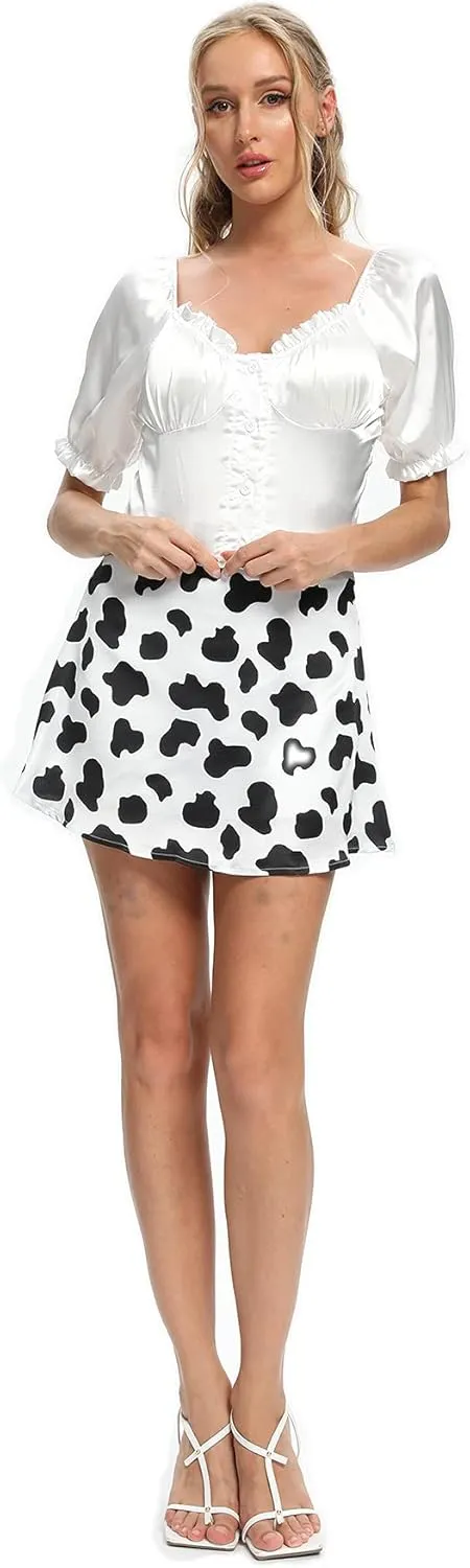 LYANER Women's Casual Satin Silk Side Zipper High Waist Mini Short Skirt with Lining