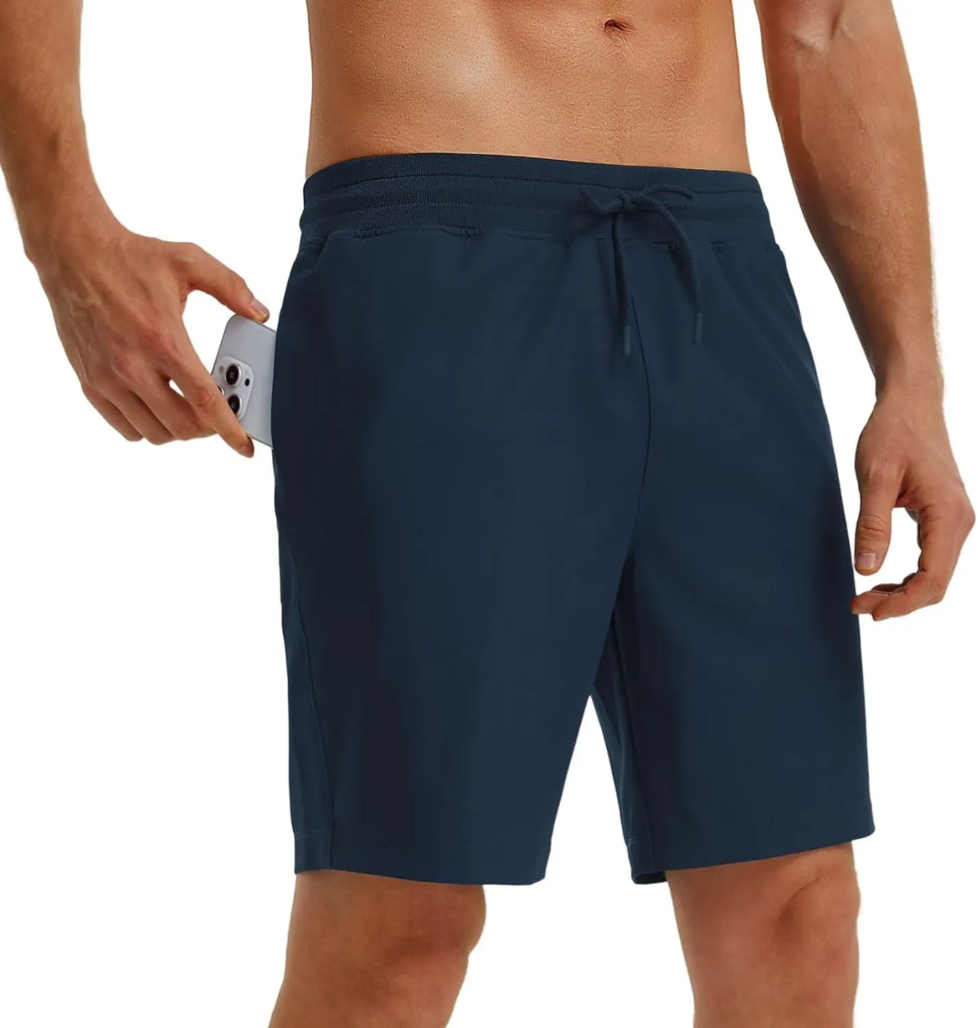M MAELREG Mens Athletic Shorts with Zipper Pockets 7"/ 9" Lightweight Quick Dry Sports Gym Workout Running Shorts