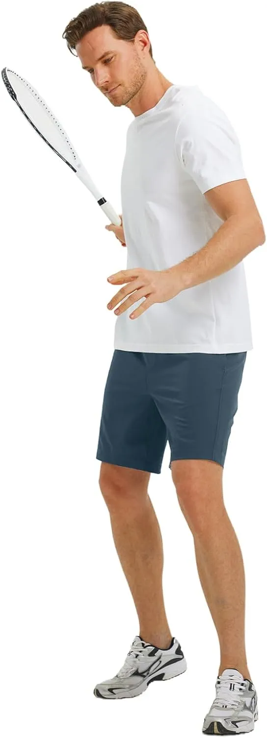 M MAELREG Mens Athletic Shorts with Zipper Pockets 7"/ 9" Lightweight Quick Dry Sports Gym Workout Running Shorts