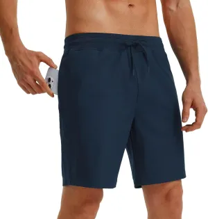 M MAELREG Mens Athletic Shorts with Zipper Pockets 7"/ 9" Lightweight Quick Dry Sports Gym Workout Running Shorts