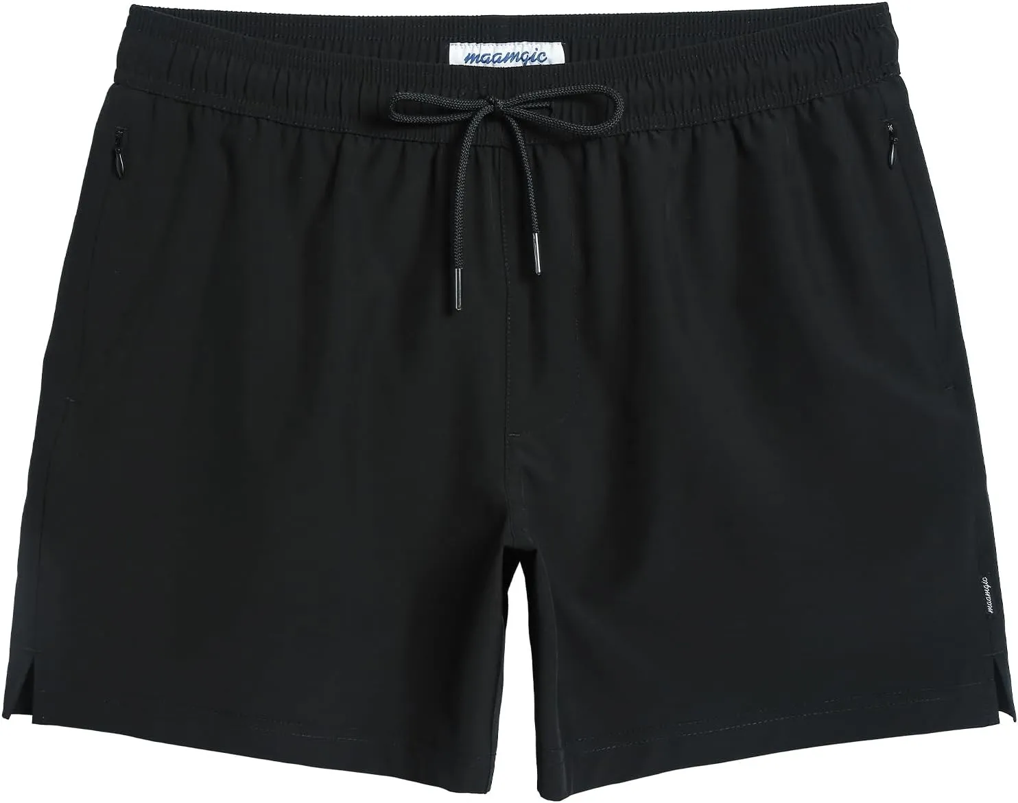 maamgic Mens Swim Trunks 5" Quick Dry Beach Shorts Stretch Swimming Trunks Shorts with Mesh Lining Zip Pockets
