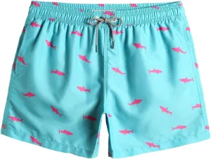 maamgic Mens Swim Trunks 5" with Mesh Lining Quick Dry Bathing Suits for Men Swim Shorts Swimwear