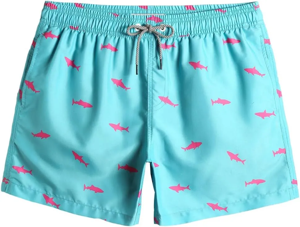 maamgic Mens Swim Trunks 5" with Mesh Lining Quick Dry Bathing Suits for Men Swim Shorts Swimwear