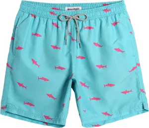 maamgic Mens Swim Trunks Quick Dry Swim Shorts with Mesh Lining Funny Swimwear Bathing Suits 7inch
