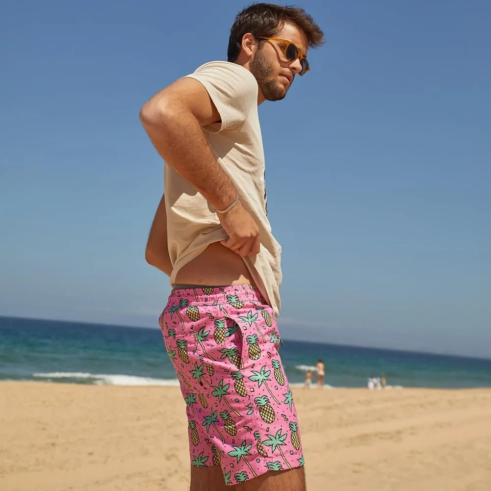 maamgic Mens Swim Trunks Quick Dry Swim Shorts with Mesh Lining Funny Swimwear Bathing Suits 7inch