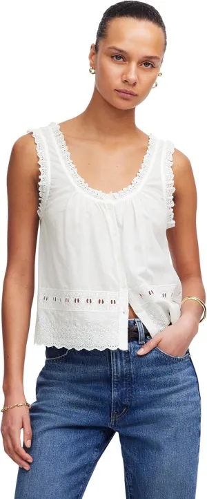 Madewell Women's Jenny Top in Cotton Viscose Voile